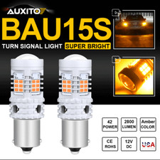 2x Canbus Bau15s 7507 Py21w 1156py Amber Yellow Led Turn Signal Light Globe Bulb