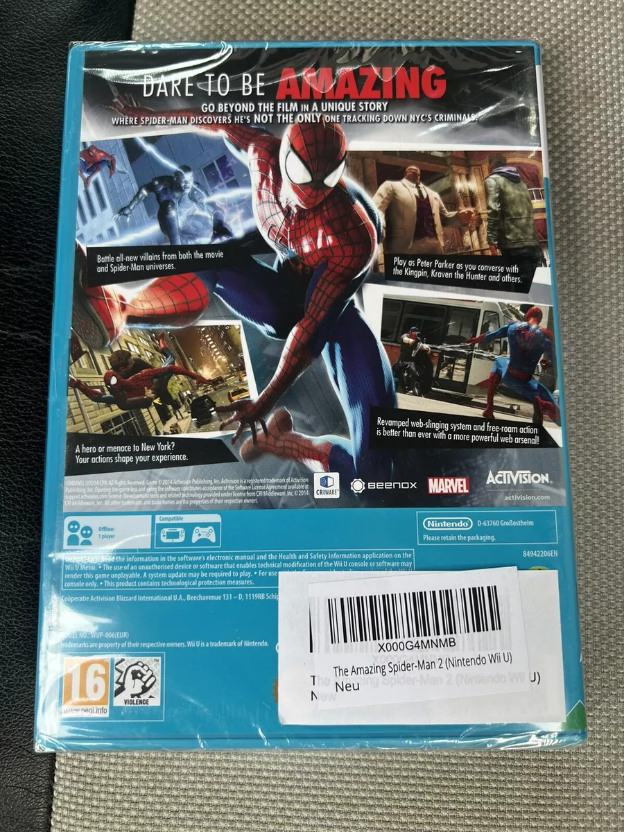 Amazing Spider Man 2 Wii U RARE SEALED eBay