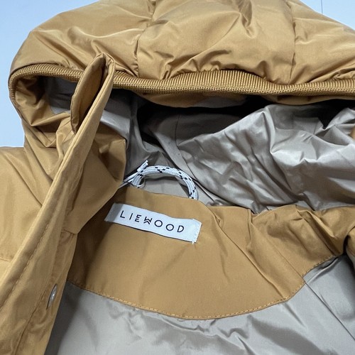 Liewood Puffer Jacket Kids 2Y-9Y Golden Caramel Palle Hooded Waterproof Warm NWT - Picture 10 of 12