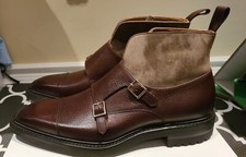 Carlos Santos Castanho MonkStrap Brown/Olive Boots Limited Edition (Runs Large)