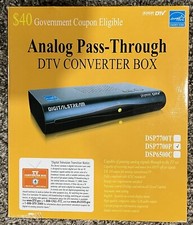 New Digital Stream Analog Pass-Through DTV Converter Box DSP7700P Parental Contr