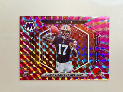 1/11 Dorian Thompson-Robinson 2023 Mosaic Football FOTL Pink Swirl NFL Debut RC