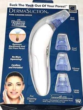 New Dermasuction Bulbhead Blackhead and Pore Cleaning Tool Device Vacuum 