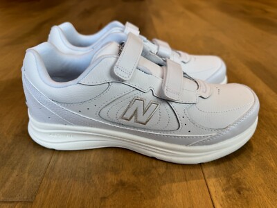 New Balance 577 V1 Hook and Loop White Walking Shoes WW577VW
