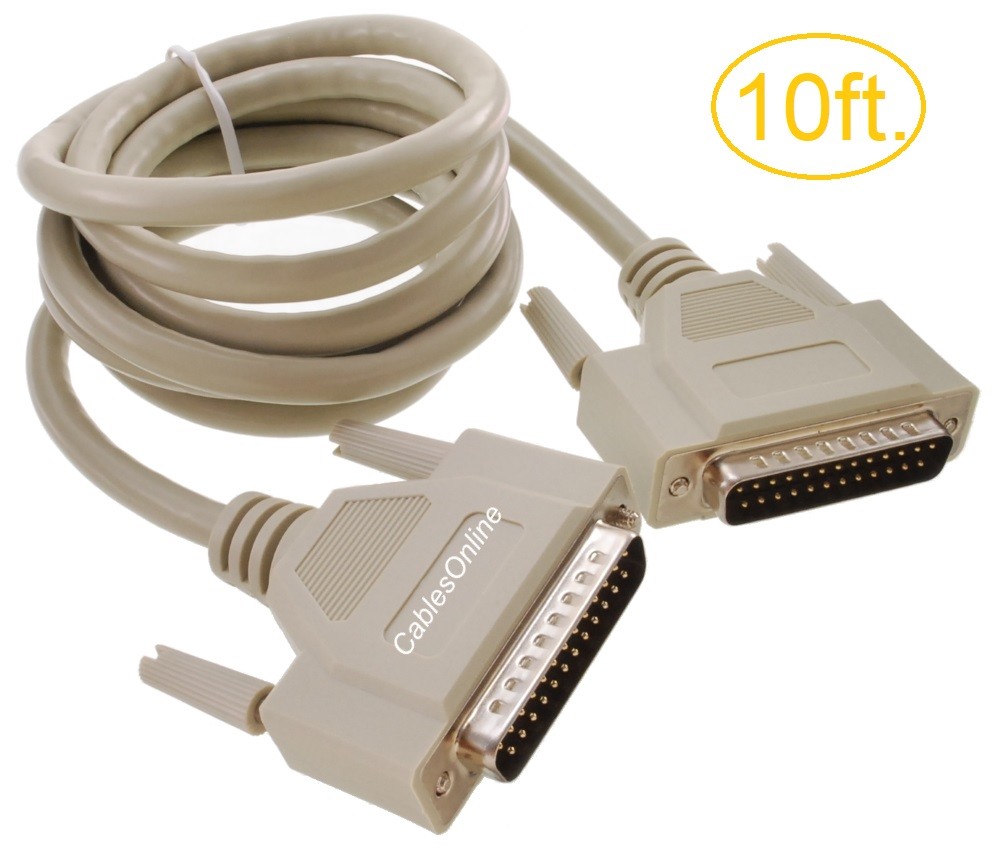 Cavi Connettori Computer Cavo Prolunga Seriale DB25 Maschio-Femmina 2,7 M - IEEE-1284 Per Stampanti E Scanner Cavo Seriale Parallelo 25 Pin 2.7 Metri - Foto 10