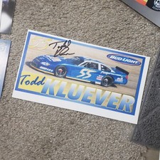 NASCAR Early Todd Kluever Autograph ASA Wisconsin Midwest Circuit Bud Light 55