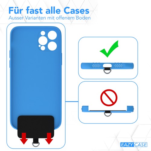 EAZY CASE Uniwersalny łańcuszek pelerynowy do wszystkich etui Smartfony + pasek sznurek - Zdjęcie 5 z 22