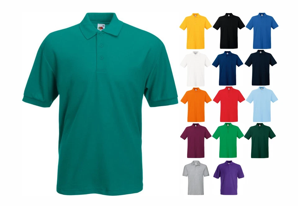 Fruit of the Loom Pique Polo 65/35 Gr. S M L XL XXL 3XL Poloshirt - Bild 1 von 1