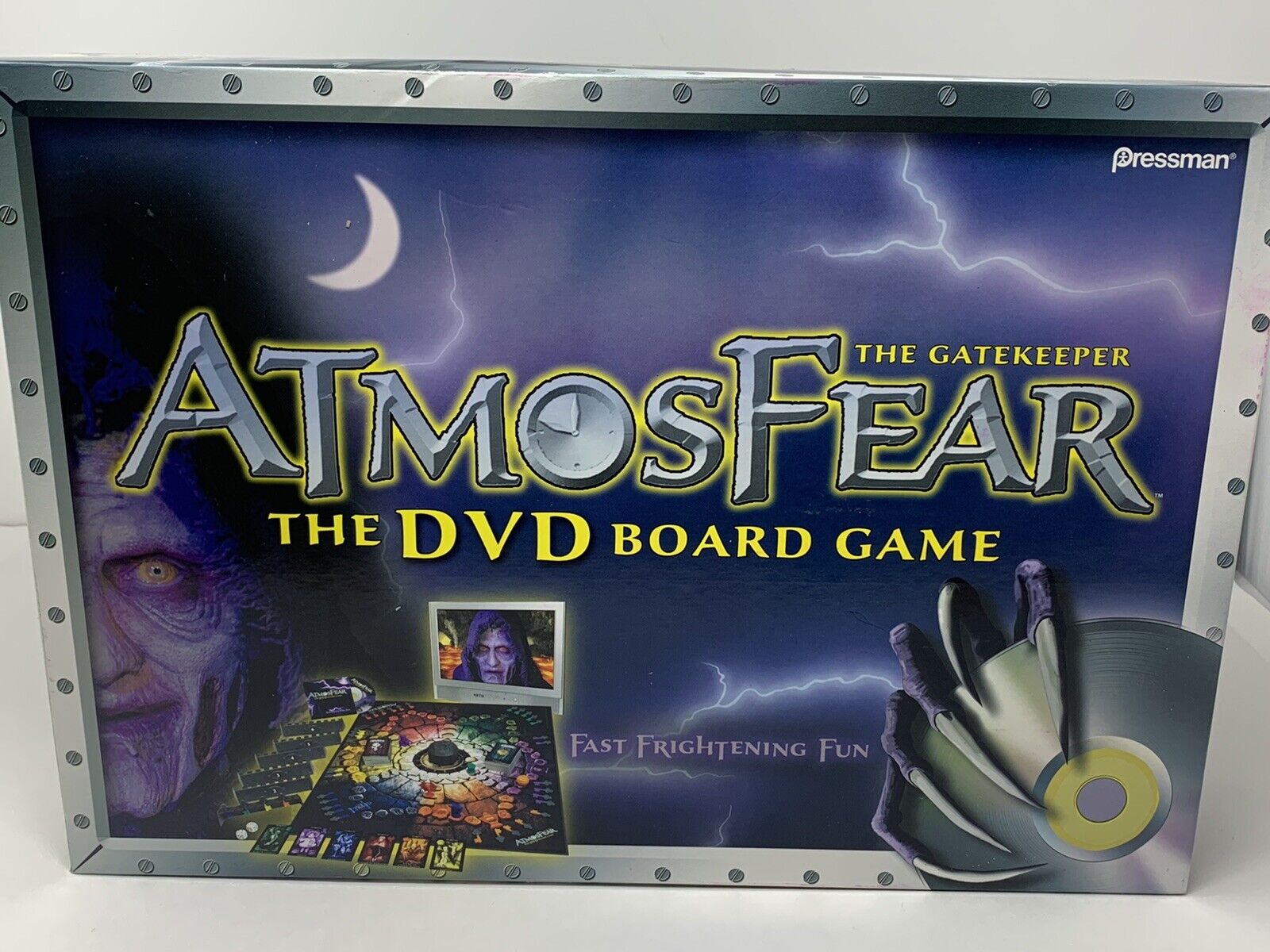 Atmosfear The Gatekeeper DVD Board Game 2004 Pressman COMPLETE Horror