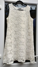 George Beautiful Lace Style Cream Dress Size 16