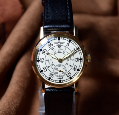 Soviet Vintage Wristwatch Pobeda Pilot ZIM Men`s Mechanical