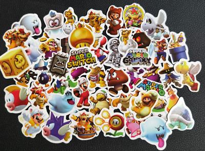 Nintendo Super Mario Aufkleber   Yoshi Peach Toad Aufkleber Fans Geschenk Deko