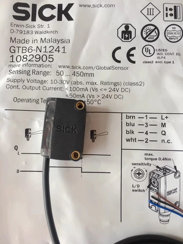 Sensor fotoeléctrico 1 pieza enfermo TB6-N1241 nuevo GTB6-N1241 envío rápido - Imagen 2 de 3