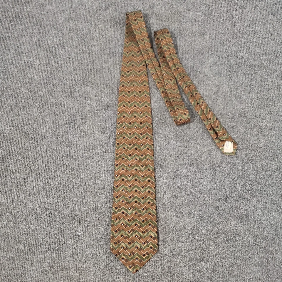 Corbata cole haan patrón abstracto multicolor toda seda 59 x 3,75 Foto 2 de 4