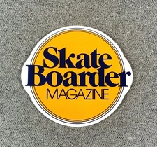 Skateboarder Magazine Skateboard tribute Sticker 3.25 x 3.5 inches sk8