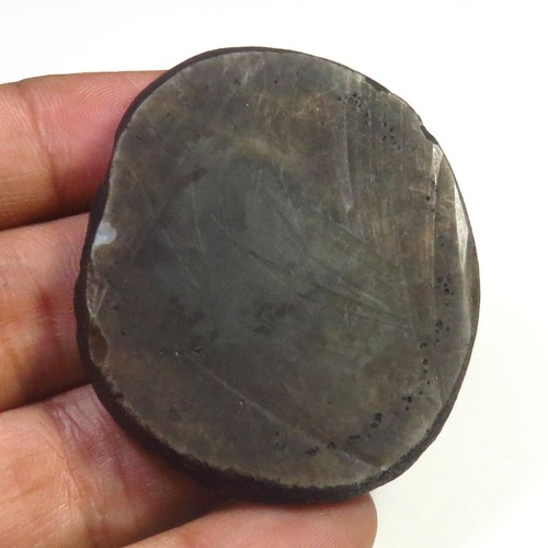 Black Slice Gemstone 47x41 mm Natural Geode Agate Slice Cabs 120 Cts DIY BS-1104 - Picture 5 of 5