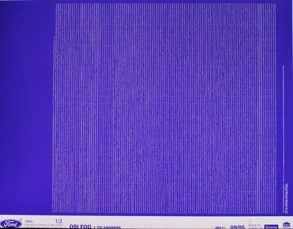 Ford OSI Ford-Germany Ersetzungen Teilekatalog Microfilm Microfiche Original - Bild 2 von 3