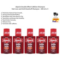 Alpecin Double Effect Coffein Shampoo Gegen Haarausfall & Schuppen 5X200Ml