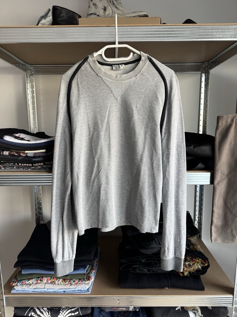 Vintage Dior Homme by Hedi Slimane Contrast Stitch Sweatshirt Mens