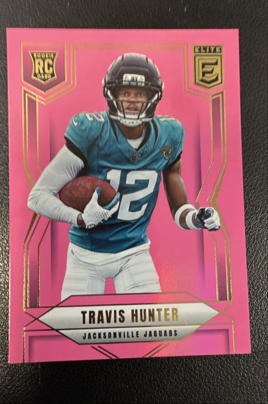 2025 Panini Donruss Elite - Rookies Travis Hunter #114 Pink Ink (RC)