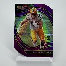Josiah Deguara RC 2020 Panini Select Purple Die-Cut Prizm #400 Packers