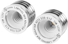 (E26/E27 to E12 Adapter) E26 Medium Screw Bas...