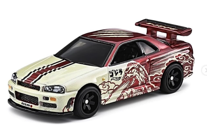 Hot Wheels Premium Pop Culture Godzilla Nissan Skyline GT-R (BNR34