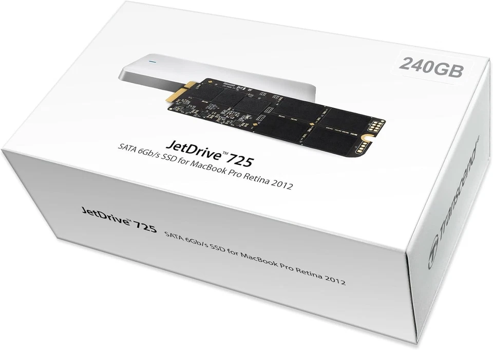 Transcend 240 GB JetDrive 725 interne SSD-Festplatte SATA III 6Gb/s für Mac - Bild 4 von 4