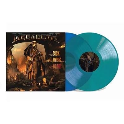 Megadeth - The Sick, The Dying... And The Dead! - Blau Opaque & Grün Translucen