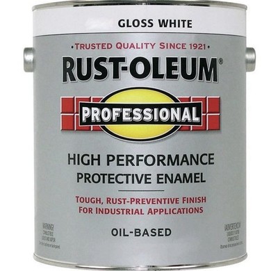 Rust-Oleum 242256 White Gloss Enamel 1 Gal (2-Pack) High Performance Paint