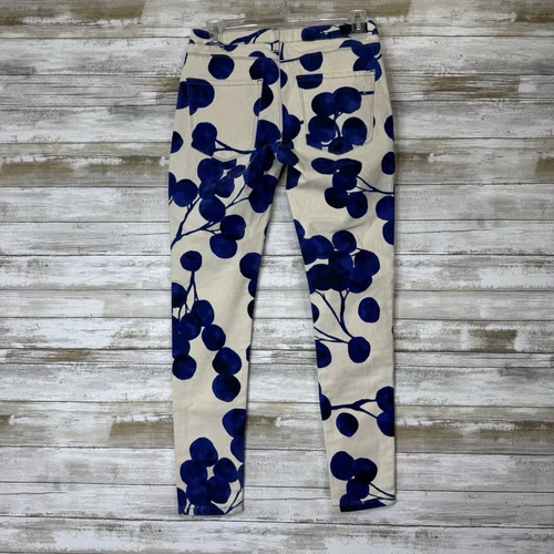 Maison Scotch Le Voyage Legging Women’s White / Blue Skinny Leg Pants size 27 - Picture 4 of 10