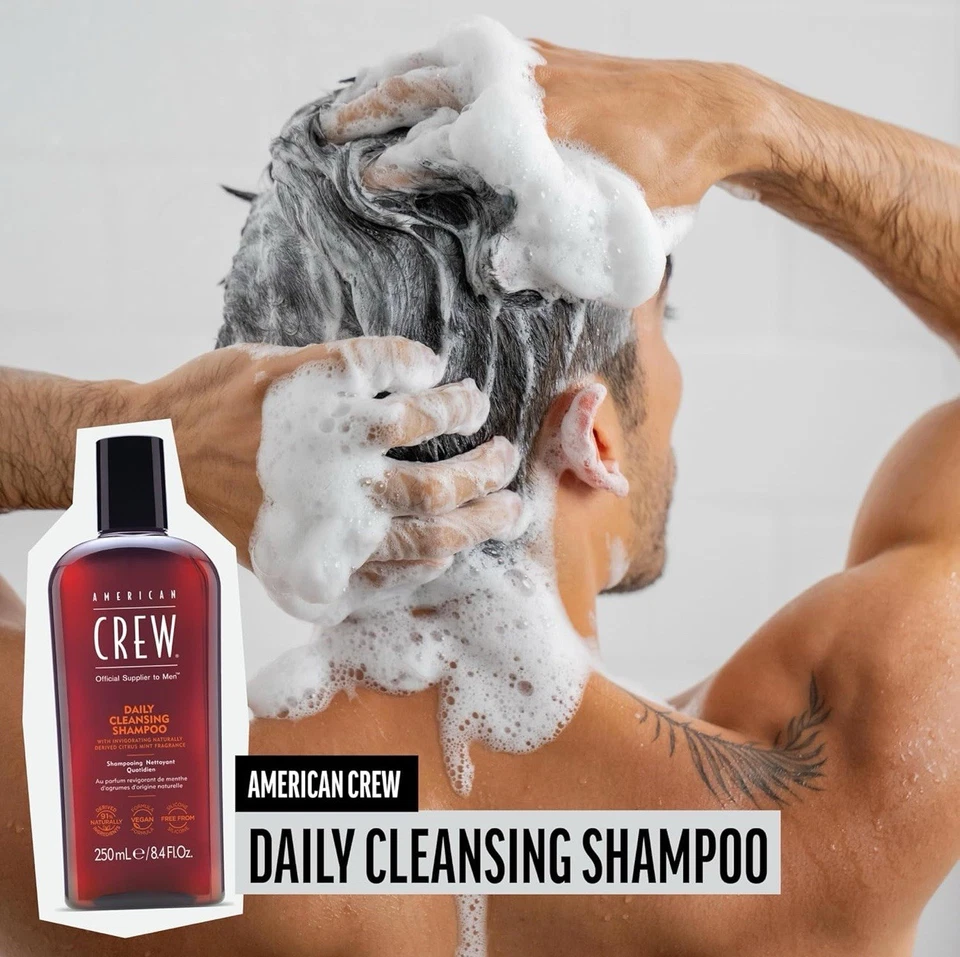 American Crew Shampoo For Men Daily Cleansing - 250mL  12 Pack Case - Image 3 of 4