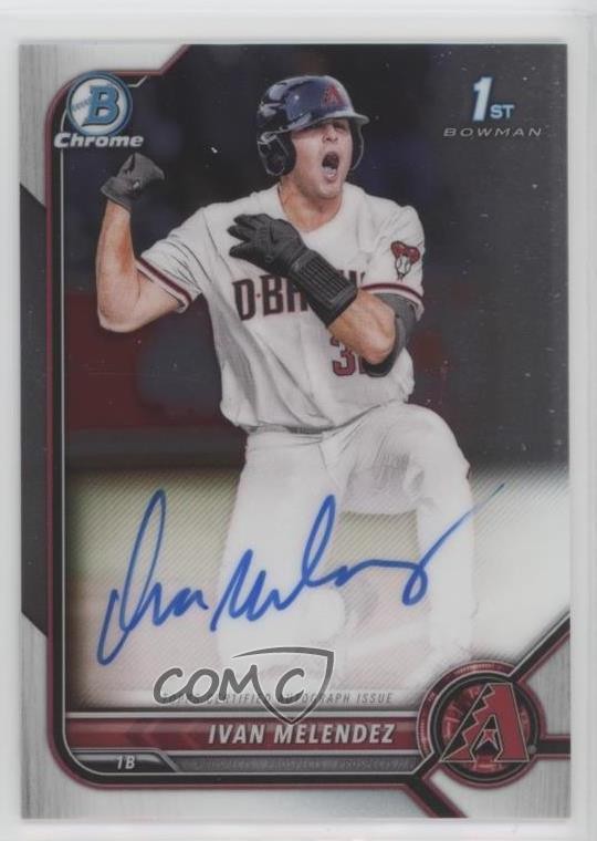 2022 Bowman Draft Chrome Draft Pick Auto Ivan Melendez #CDA-IM Auto 03j5