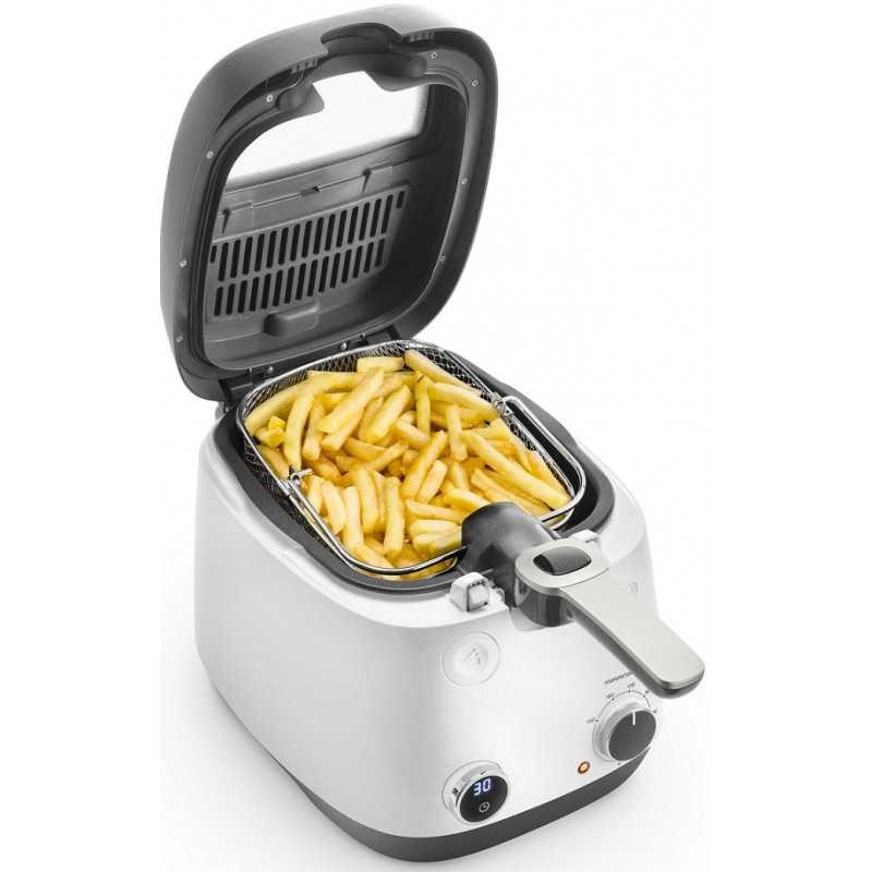 Friteuse DeLonghi FS 6067 pour frites légères moins grasses avec thermostat de précision intégré