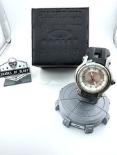 OAKLEY HOLESHOT 3-HAND WATCH HONED WHITE BLACKHAWKS FOUR FEATHERS CHARITY 10-224