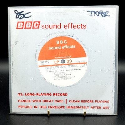 BBC Sound Effects Record: Motor Car Renault 1100 Saloon EC 85C Rare 7'' Vinyl