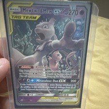 Mewtwo & Mew GX Ultra Rare 71/236 SM Unified Minds Holo 270 HP English TAG on eBay
