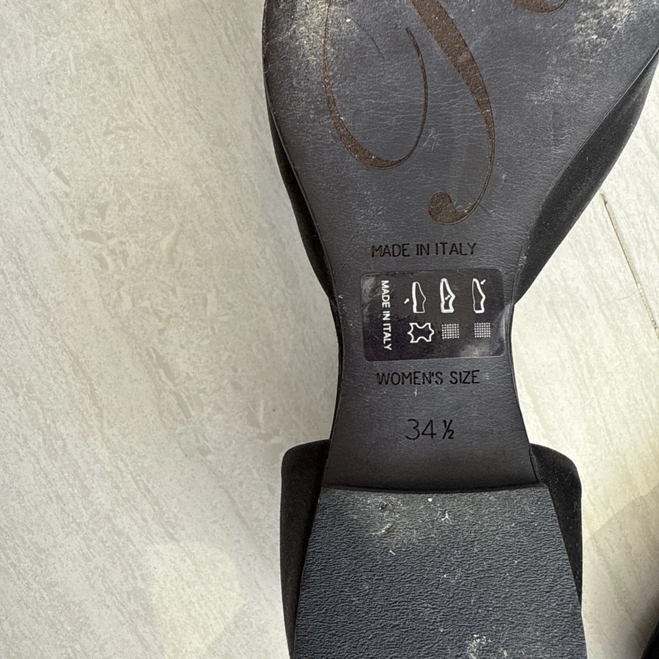 Zapatos Roger Viver Negro Cristal Swarovski Corte d’orsay EU 34 1/2 Foto 3 de 4