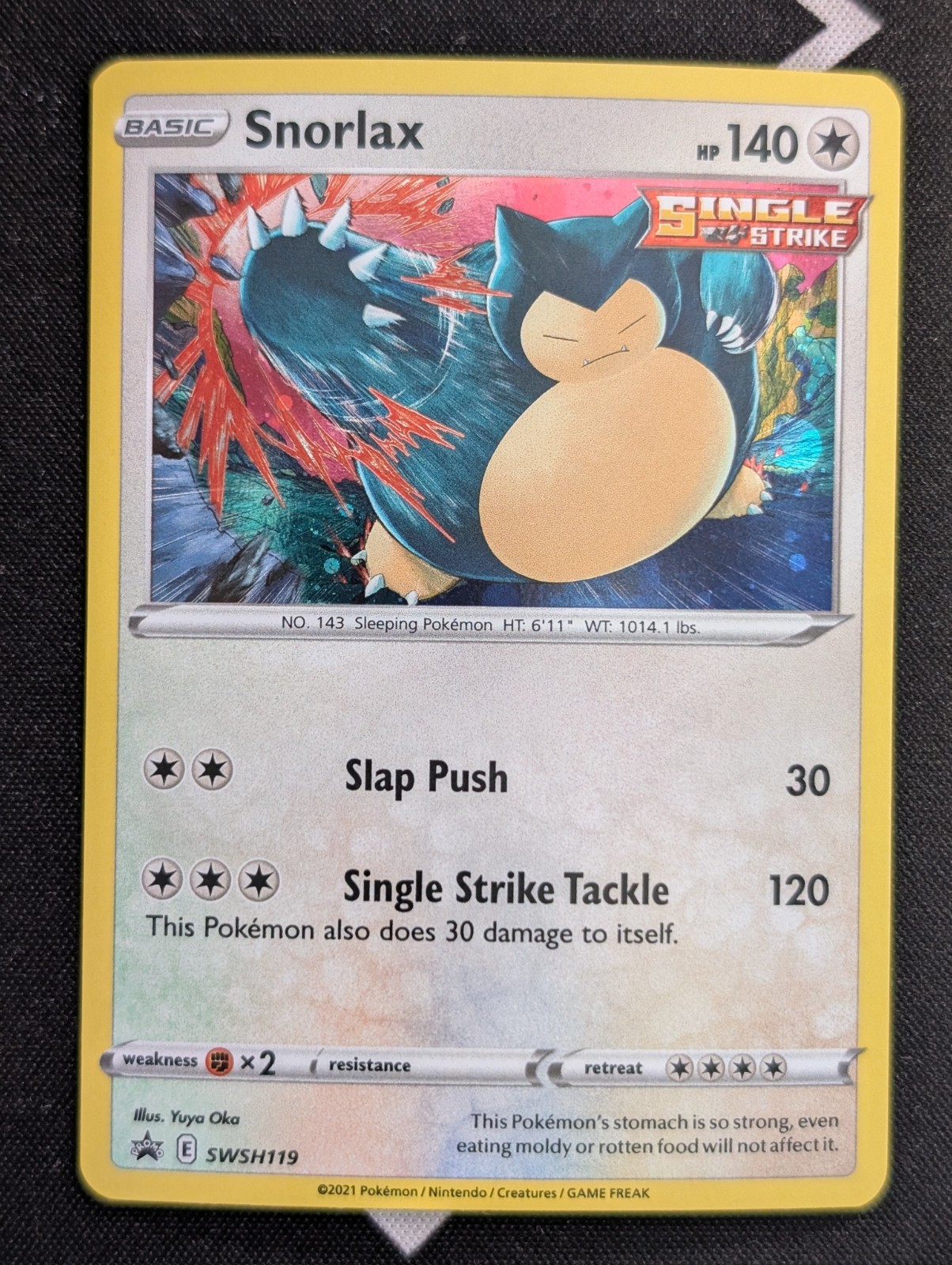Snorlax SWSH119 Sword & Shield Black Star Promo Pokemon Card- NM