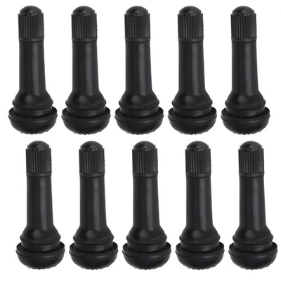 #ad 10Pcs Car TR414 Wheel Snap Tire Valves Stem Set with Dust Cap without Valve Core $12.05