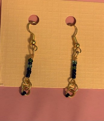 Boho Blue Dangle Earrings