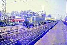 E-Lok 110 329 0 Bhf Verden 1979, Original Dia, Vintage