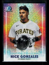2021 Bowman Chrome #DG-12 Nick Gonzales Dawn of Glory Mojo Refractor