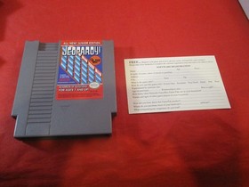 Jeopardy Junior Edition (Nintendo NES) COMPLETE w/ Box manual game WORKS! #Y