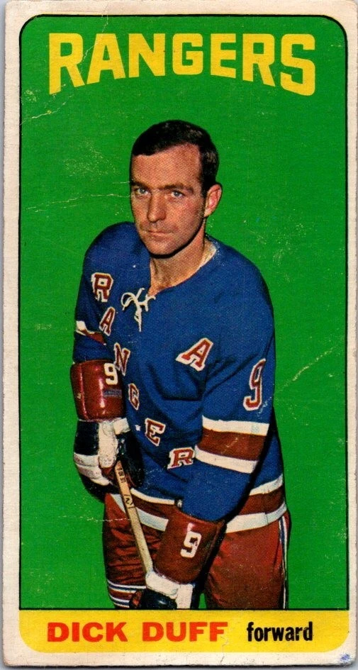 VINTAGE HOCKEY CARD  TOPPS 1964 DICK DUFF NEW YORK RANGERS  NO770