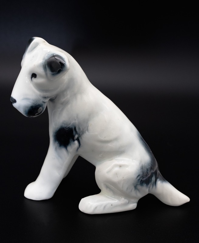  Vintage porcelain Fox Terrier dog figurine