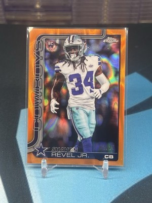 2025 Topps Chrome Shavon Revel Jr. RC Orange Refractor /25