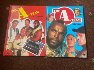 Mr T the A Team Annuals 80s Vintage Kids TV