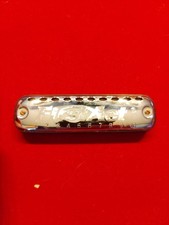 Vintage 1980s First Act 10 hole Learn Play Harmonica Chromed Silver 4"L