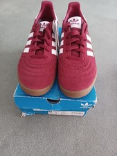 Adidas Indoor Super Burgundy Suede Trainers UK Size 10 Eur 44.5 BNWT BNIB